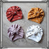 Turban nœud, buns, simple ou noué motif plume en jersey extensible 4 couleurs